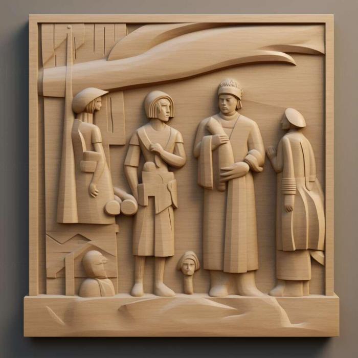 نموذج ثلاثي الأبعاد لآلة CNC 3D Art 